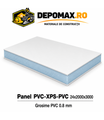 Panel PVC-XPS-PVC 24 x 2000 x 3000 mm, PVC 0.8 mm Panel PVC-XPS-PVC 24 x 2000 x 3000 mm, PVC 0.8 mm